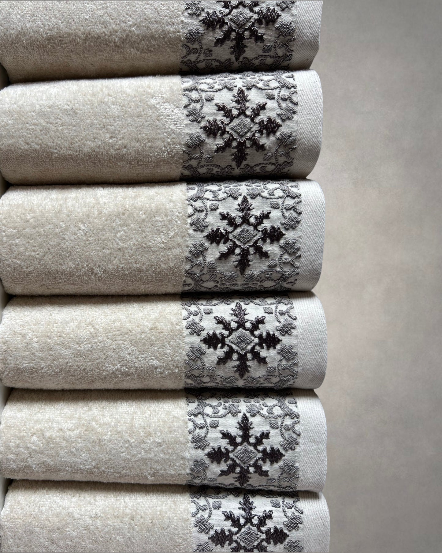 Luxury Embroidered Towels Star